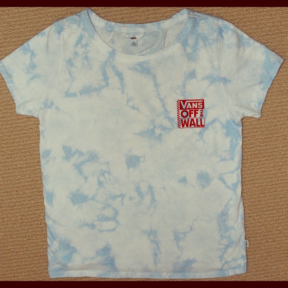 Vans Tie Die Blue and White T-Shirt